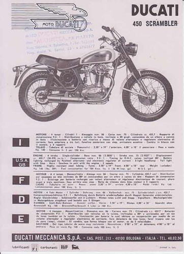 Depliant brochure moto ducati - depliant,brochure,