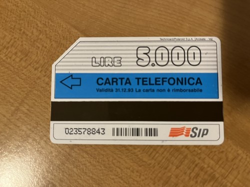 Scheda telefonica rara - , sip