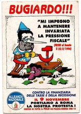 Cartolina 2156. Alleanza Nazionale M.S.I. Prodi Bugiardo