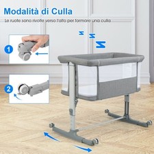 Culla per bambini 3 in 1 con 5