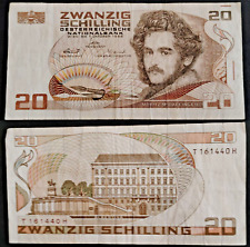 AUSTRIA 1986 banconota da  20 SCHILLING - ZWANZIG SCHILLING - serie T161440H
