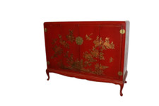 Credenza Cinese prima metà 1900 laccata e riccamente decorata