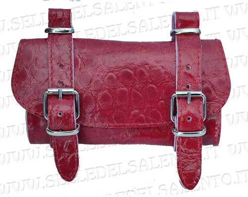 Borsa pelle rosso borsello - rosso,