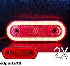 2 X Luci Ingombro Rosso Neon