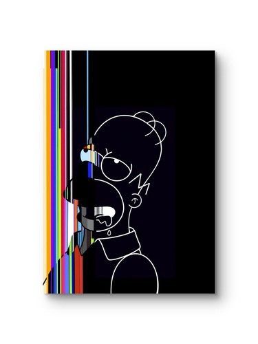 Poster tela homer - poster, su