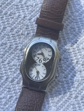 Orologio Vintage Firmato Philip Stein Doppio Tempo Frequenza Naturale 1TF092603 3ATM