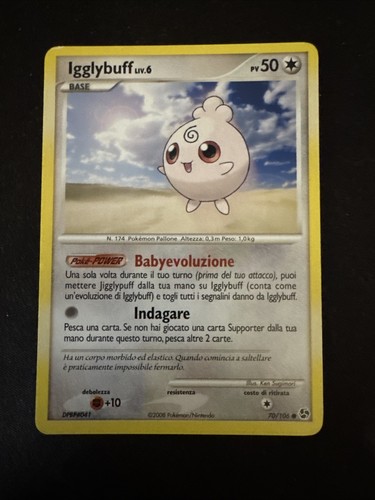Carta pokemon igglybuff liv - carta,