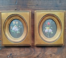 Coppia di quadretti dipinti su