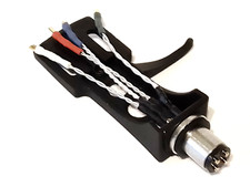 Kenwood KD-550 Giradischi Litz 5N Argento Cablato Finitura Nero Opaco Headshell