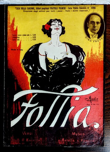 Spartito musicale follia art - spartito,