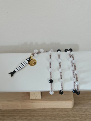 Collana lunga all uncinetto - collana, all'uncinetto