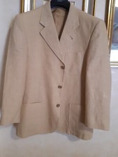 GIACCA UOMO  SERGIO LOMBARDI  Tg . 48 . PURO LINO .