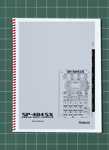 Roland 404 manuale - sp-404,