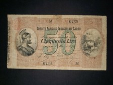 ITALY 50 LIRE CREDITO AGRICOLO