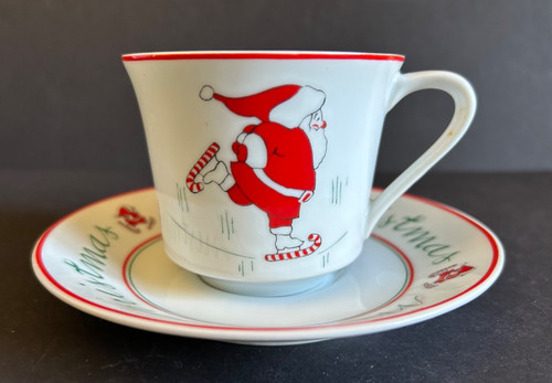 Tazza piattino babbo natale - tazza, e