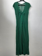 Maxi abito lungo - zara, verde