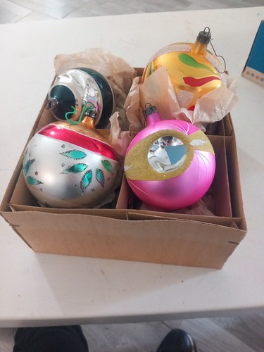 Palline natale vetro - in,
