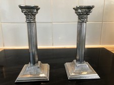 Coppia candelabri colonna