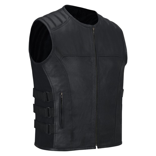 Gilet moto pelle - gilet, in