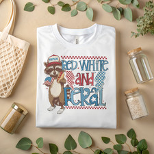 T-Shirt Rosso Bianco e