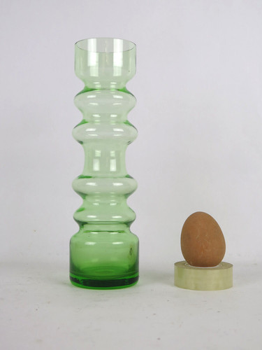 Vaso vetro verde vintage - vaso,