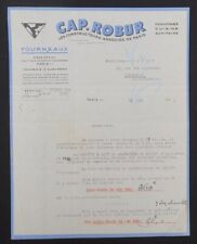 Fattura 1933 PARIGI fornelli