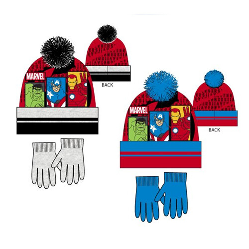 Set cappello guanti avengers - guanti,