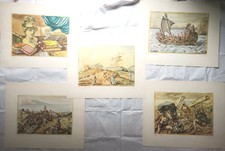 Giorgio De Chirico, 5 rare riproduzioni pubblicitarie di mitologia greca x IRI