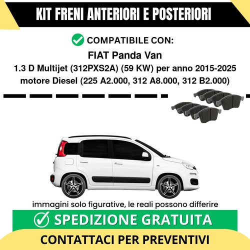 Pastiglie freno ant post - ant, +