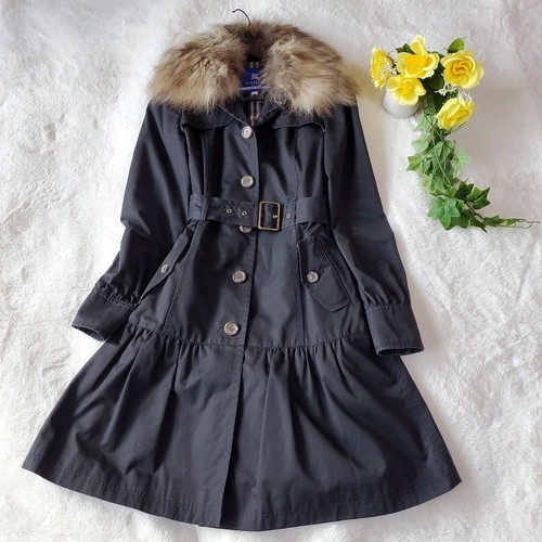 Burberry blue label pelliccia - blue,