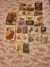 Lotto 27 Cartoline Con Fiori Antiche Rare Da Collezione 