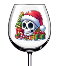 12x Acquerello Natale Teschio