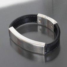 Bracciale Gucci in pelle con