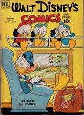 Walt Disney's Comics N° 119 Aug. 1950 Donald Mickey Monark of Medioka Dell Comic
