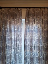 Antiche tende  Tuile De Juis Su Lino 290x125cm a pannello. Da Foderare