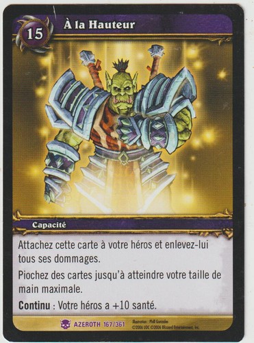 Carte hauteur azeroth - à, la