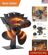Energy-Efficient 4 Blade Stove Fan for Optimal Heating Performance indoors