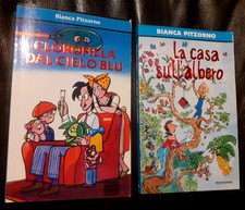 2 LIBRI Bianca PITZORNO: LA CASA SULL'ALBERO - 1996, CLOROFILLA DAL CIELO BLU