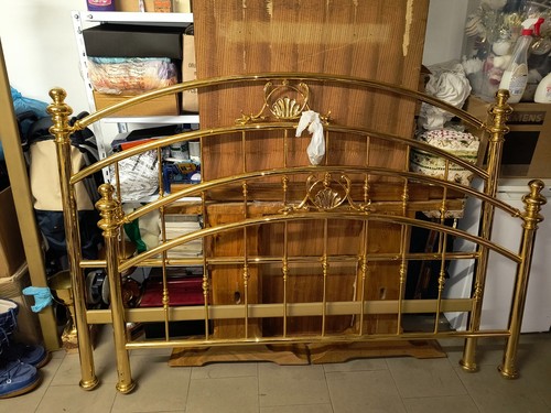 Letto matrimoniale ottone - letto, in