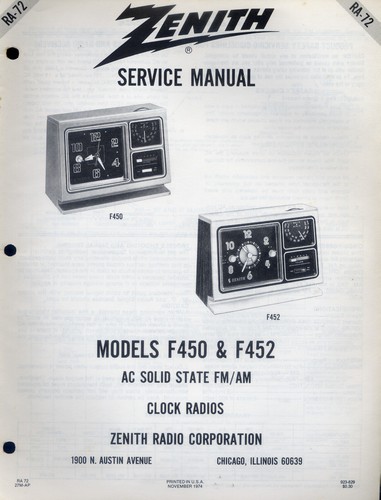 Zenith manuale servizio - zenith,