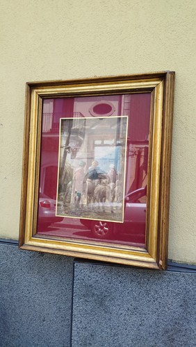 Quadro olio tela mario - quadro,