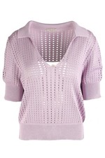 POLO BOTTEGA VENETA SETA VIOLA