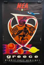 Poster viaggio aereo vintage