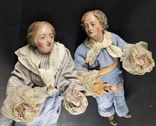 COPPIA grandi statuine presepe