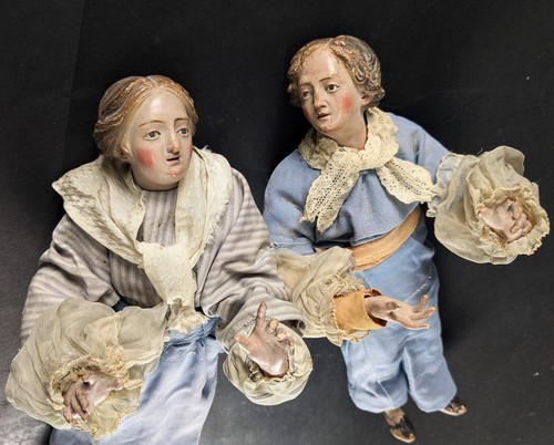 Coppia grandi statuine presepe - coppia,