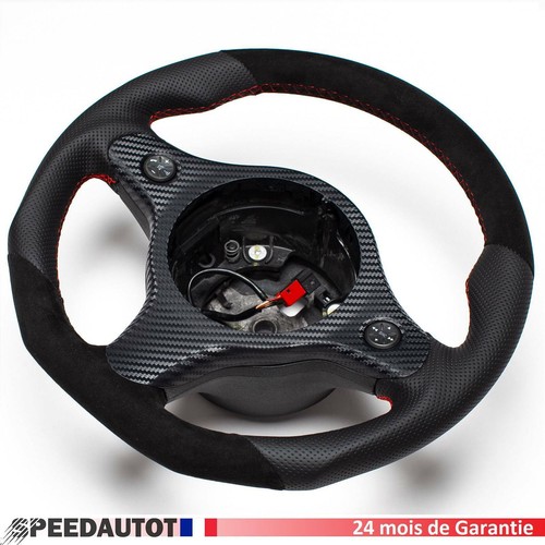 Volant aplati alcantara cuir - alcantara,