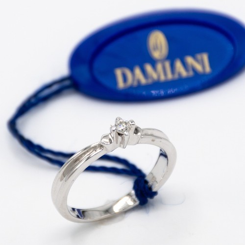 Anello damiani solitario - anello,