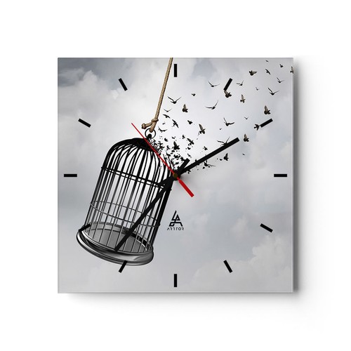 Orologio parete vetro - orologio, da
