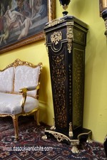 Coppia di colonne stile Impero Boulle