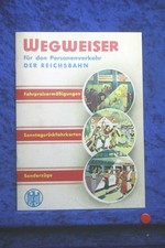 Segnavia Trasporto Passeggeri Reichsbahn 1934 (EE123) Faksimile Treno Archiv Ver